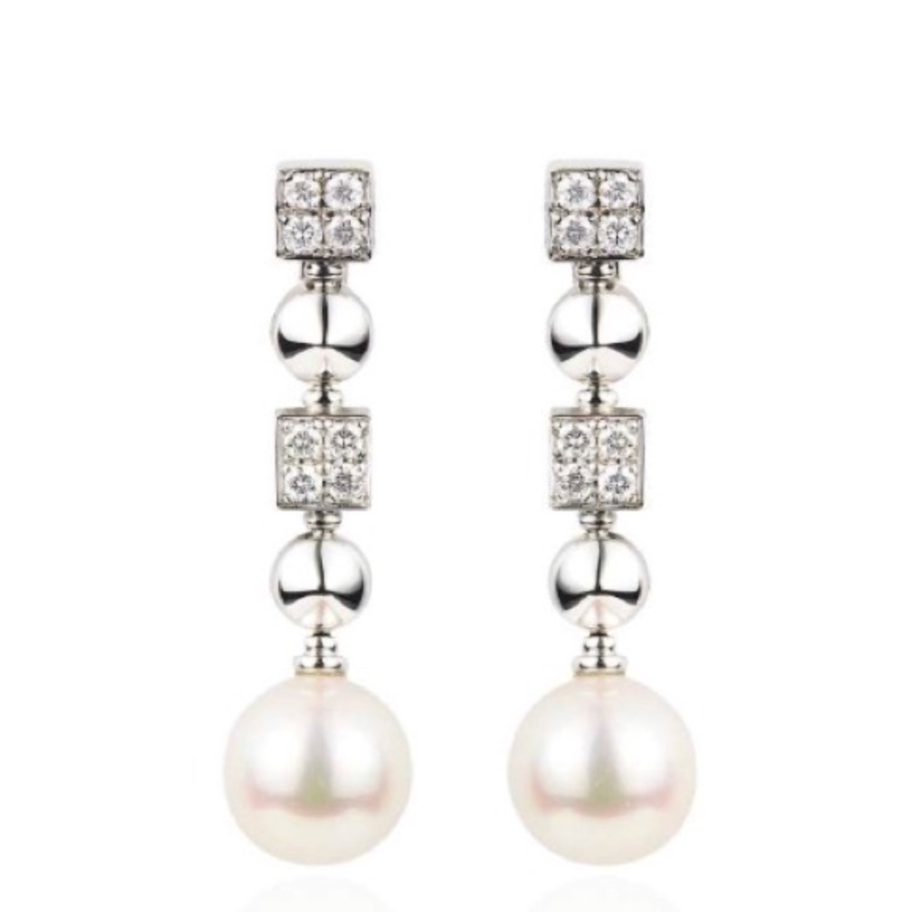 Bulgari Lucea White Gold, Diamond, Pearl earrings